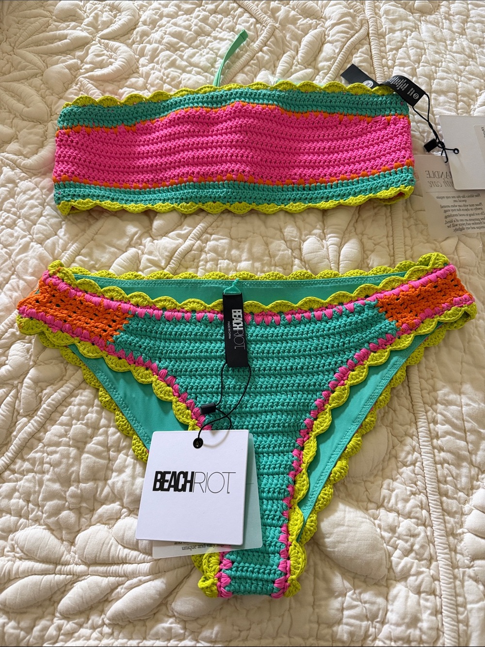 Beach Riot | REY TOP and BOTTOM TECHNICOLOR RAYS BIKINI